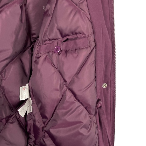 90'S VINTAGE BURGUNDY DOWN FILLED PUFFER DUSTER SLEEPING BAG COAT UTEX DESIGN - Picture 13 of 17